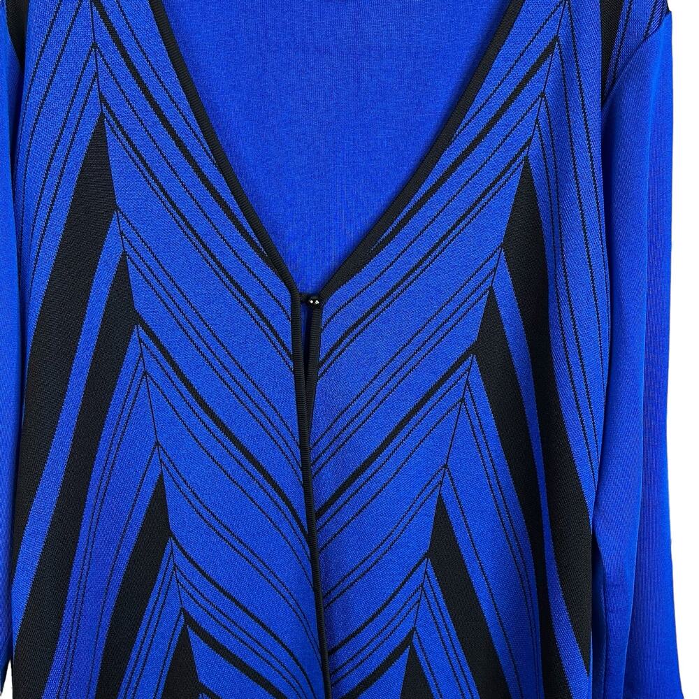 Exclusively Misook Striped Cardigan Sweater - Picture 3 of 8